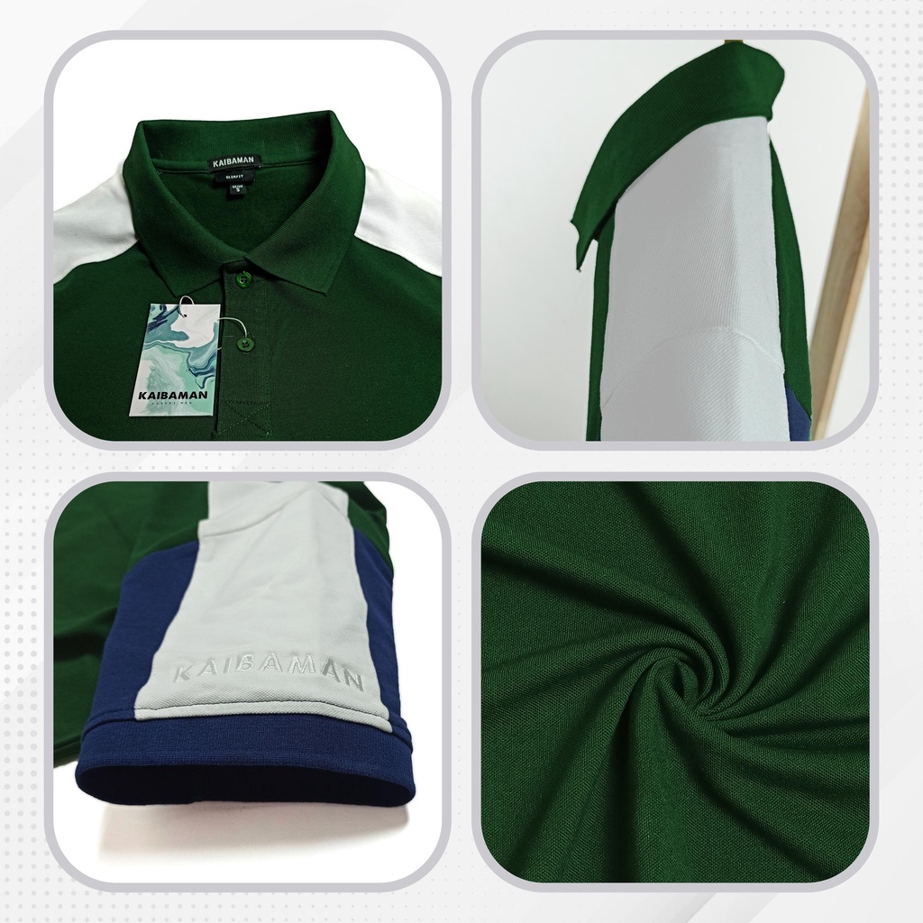 Áo Polo Nam Cổ Bẻ Regular , Áo Thun Nam Kaibaman Vải Cá Sấu Cotton Cao Cấp Với 4 Gam Màu - Kaibaman Store