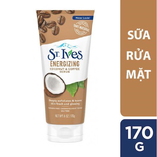 Sữa Rửa Mặt Có Hạt Tẩy Tế Bào Chết mặt St.Ives Mỹ 170g
