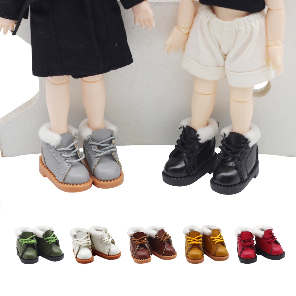 Giày Bốt Đi Tuyết Mini Phong Cách Mùa Đông Dễ Thương Cho Búp Bê Obitsu11 / nendoroid/Molly and 1/12 BJD Obitsu11 Phong Cách Mới