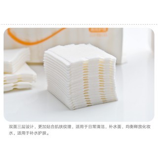 Bông Tẩy Trang FM Cotton Pads 222 Miếng 3 Lớp, Bông rửa mặt cao cấp