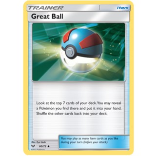 Thẻ bài Pokemon chính hãng - Great Ball