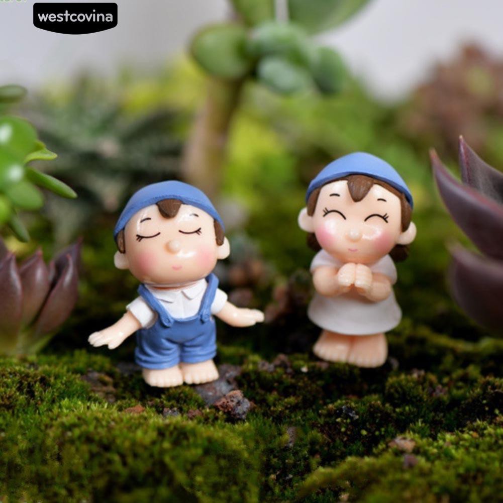 Bộ 2 Mô hình đáng yêu trang trí vườn nhà búp bê