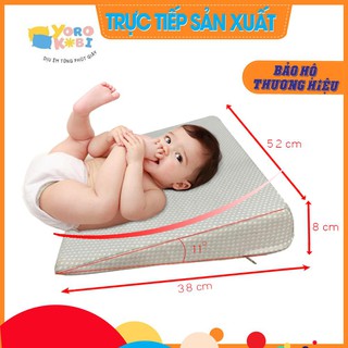 Gối chống trào ngược cho bé YOROKOBI - siêu thấm hút, siêu rộng, chống trơn trượt, đảm bảo lưu thông máu não