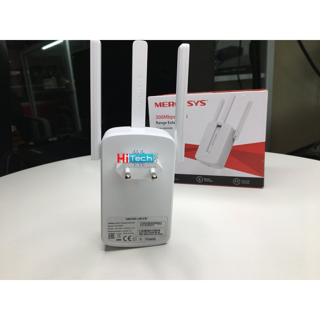 Bộ Kích Sóng Wifi Mercusys Repeater MW300RE 3 RÂU | BigBuy360 - bigbuy360.vn