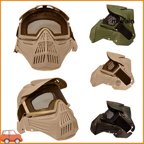 Mặt Nạ Bảo Vệ Toàn Mặt Airsoft Pro Với Lưới Kim Loại Bảo Vệ Tiện Dụng Sự Bảo Vệ