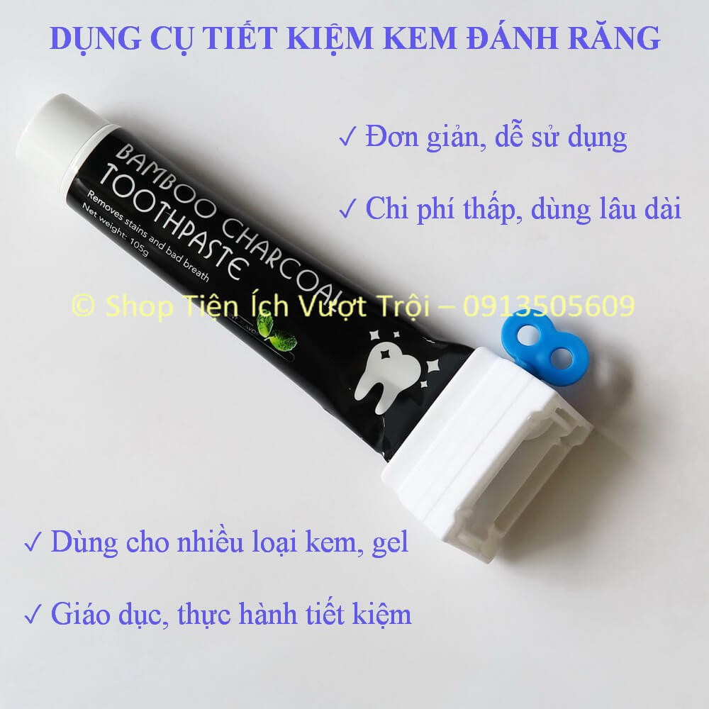 Dụng cụ bóp, lấy kem đánh răng, sữa rửa mặt, kem dưỡng da, nặn, ép các loại kem, gel trong ống nhựa - Tiện Ích Vượt Trội