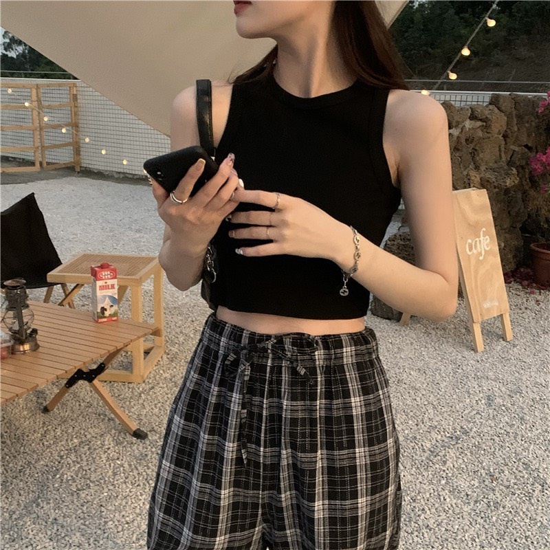 Áo Bra Ba Lỗ Nữ Croptop Sát Nách Kiểu Dáng Ôm Body Chất Vải Cotton Co Giãn Tốt Thấm Hút Mồ Hôi Mặc Di Chơi,Đi Biển
