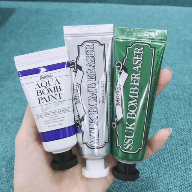 [Mini] Sữa rửa mặt - mặt nạ ngủ Bad Skin Aqua Bomb Paint