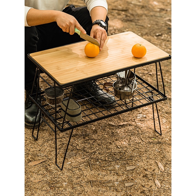 [Hàng Sẵn] Bàn Gấp Dã Ngoại, Kệ Để Đồ Du Lịch Dã Ngoại, Bàn Xếp Cắm Trại Camping Đa chức năng Lắp đặt dễ dàng【Southdakota051】