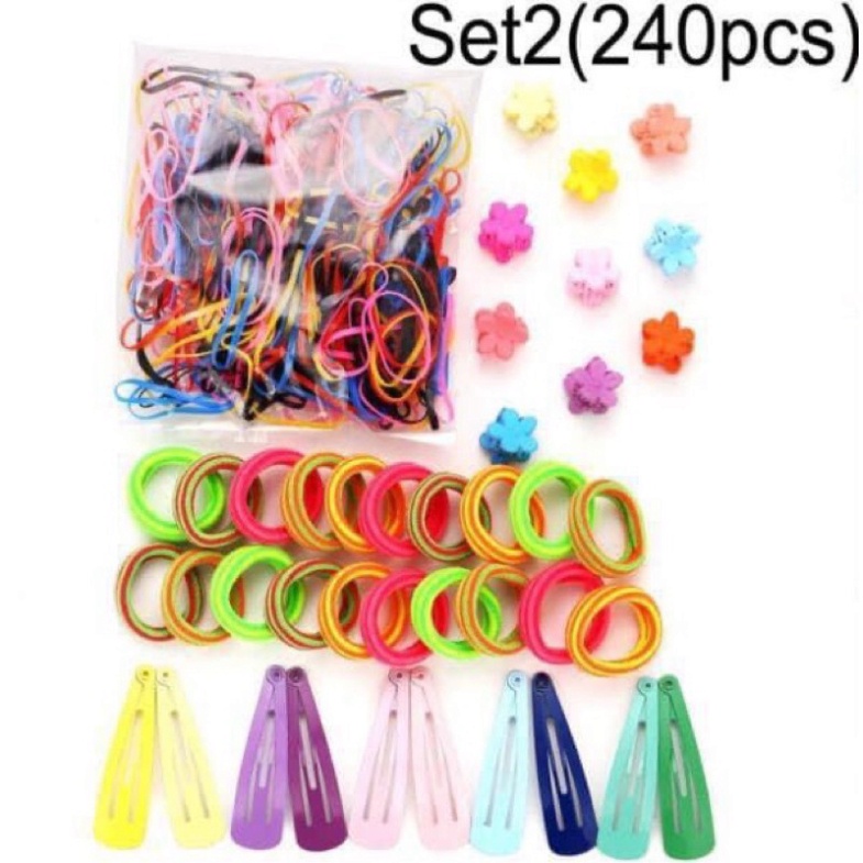 Sét Buộc Tóc Cho Bé FREESHIPSét Buộc Tóc 780 Chi Tiết Cho Bé