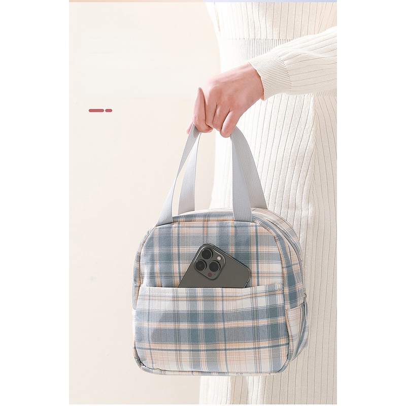 Túi Đựng Hộp Cơm Trưa Lót Giấy Nhôm Dày Giữ Nhiệt Tiện Lợi