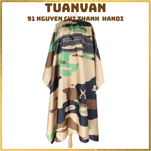 Khăn cắt tóc áo choàng cắt tóc (Mẫu Rằn ri)