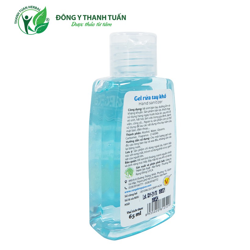 Gel rửa tay khô SPCa 65ml hương Trà Xanh và Dưa Hoàng Kim - Tiện dụng bỏ túi, diệt Khuẩn 99.99%