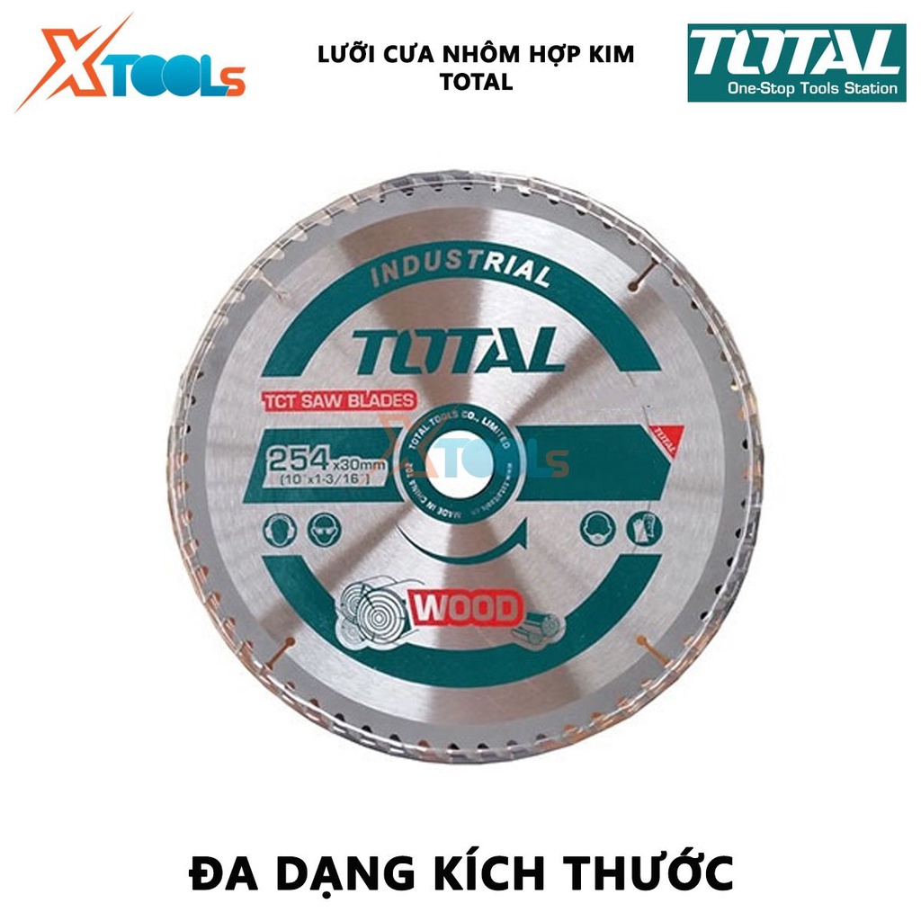 Lưỡi cưa nhôm TOTAL | Lưỡi cưa nhôm hợp kim TCT, Số răng: 100-120 Kiểu răng cưa: TCT [XTOOLS]