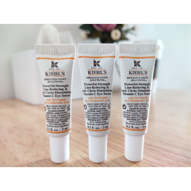 Kiehl's Kem dưỡng mắt Powerful-Strength Line-Reducing &amp; Dark Circle-Diminishing Vitamin C Eye Serum 3ml