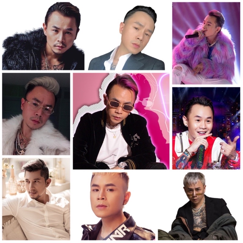 Sticker Rapper Binz 30->60 cái ép lụa khác nhau /hình dán Rapper Binz