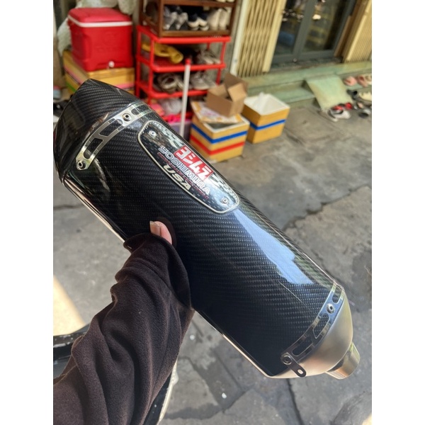 pô yoshi yoshimura r77 bằng carbon xịn tặng tiêu ngoài