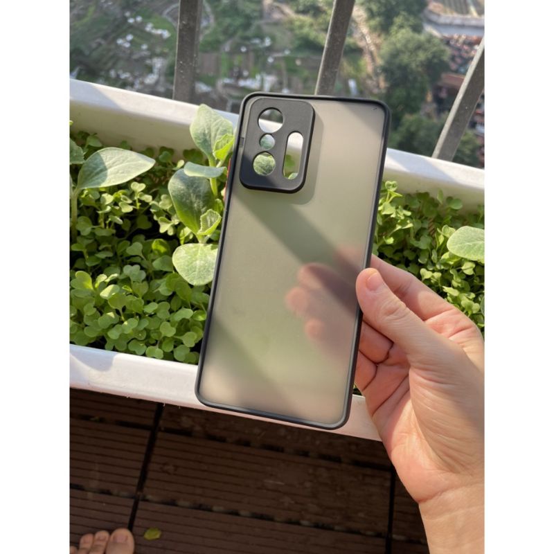 Ốp lưng nhám xiaomi mi 11t /11t pro 5G viền dẻo đen lưng nhám mờ bảo vệ camera.