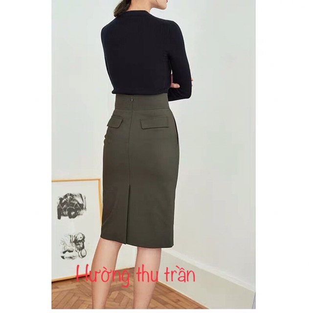 Chân váy dáng suông cạp cao thời trang công sở sành điệu | BigBuy360 - bigbuy360.vn