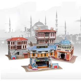 Mô Hình Nhà Giấy 3D Các Nước (Mẫu lẻ ngẫu nhiên)