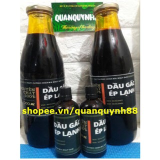 1 lít Dầu gấc Ép lạnh Siêu Đậm đặc Nguyên chất 100% - sp handmade