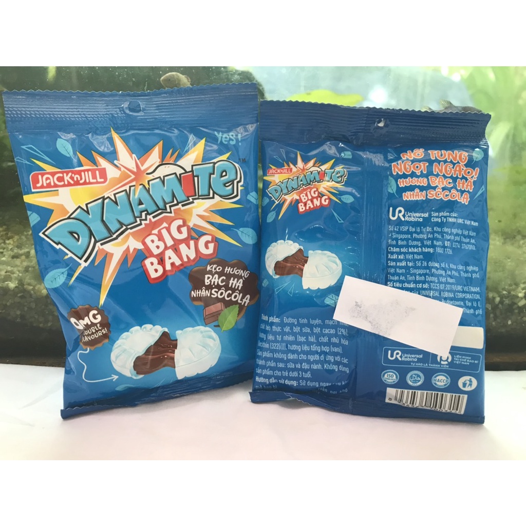 Kẹo The Nhân Mini Dynamite BigBang Hương Bạc Hà Nhân Sôcôla (Gói 45g)