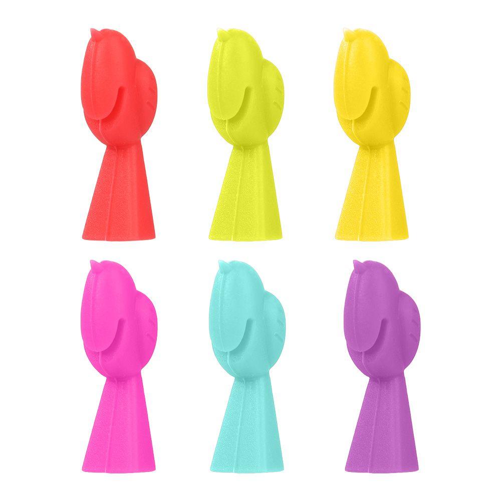 Set 1 / 6 Nhãn Đánh Dấu Ly Rượu Nhiều Màu