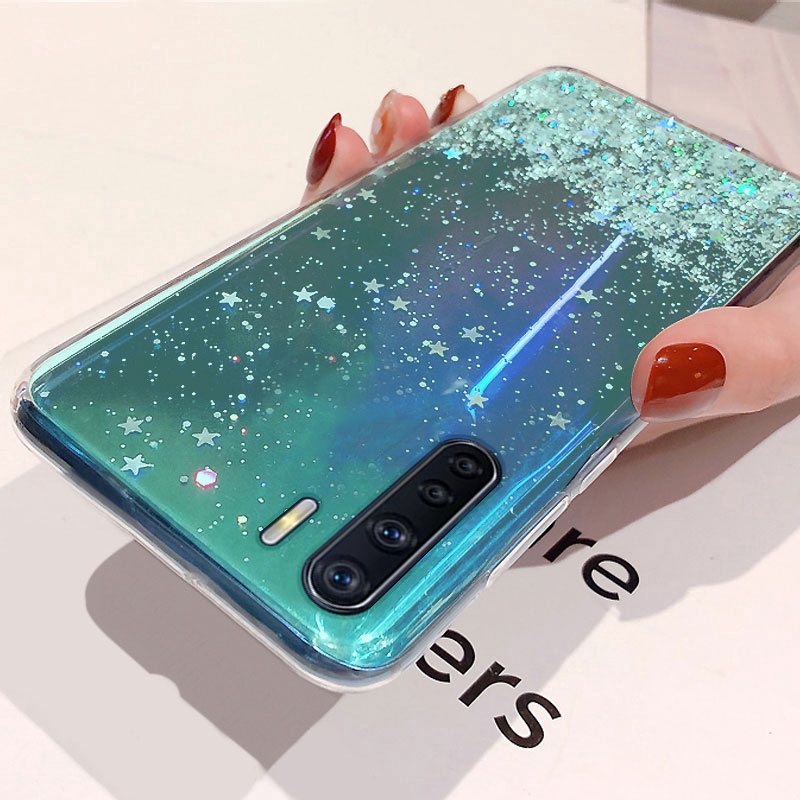 Ốp lưng kim tuyến nước cho OPPO A91 A54 A74 A94 A92 A52 A31 A5 2020 A9 2020 A15 A12 A3S A5S A7 A59 F11 F1S Reno 5 Reno 4 4G Reno 3