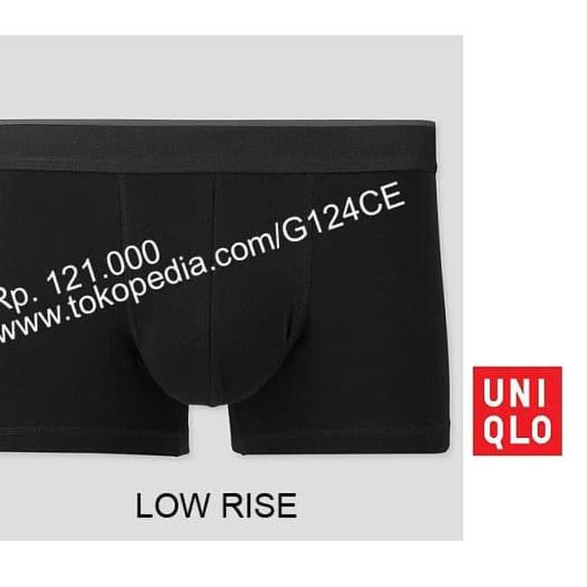 Uniqlo Quần Lót Boxer Chất Liệu Cotton Màu Đen Thời Trang 172774