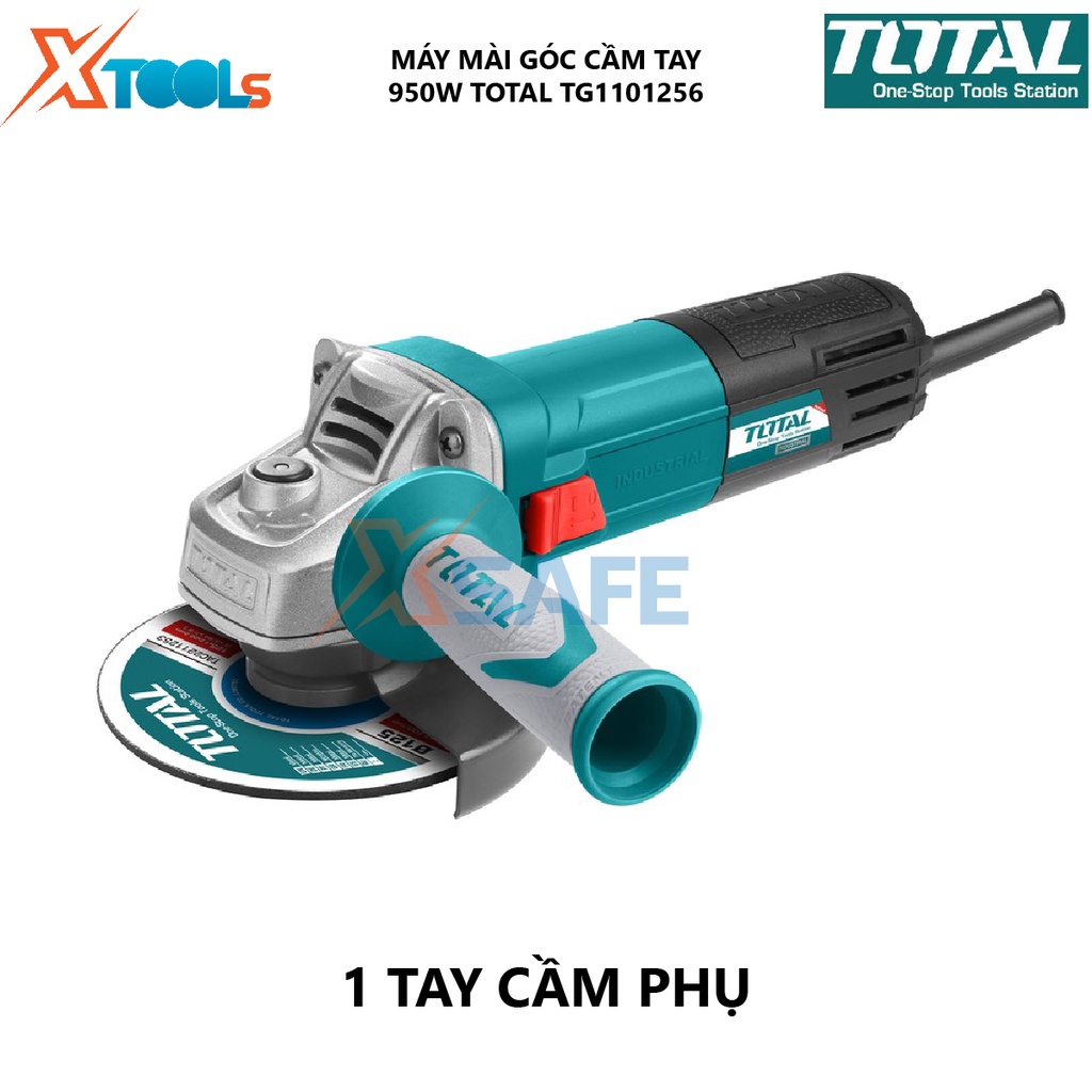 Máy mài góc cầm tay TOTAL TG1101256 Máy cắt vật liệu xây dựng Công suất 950W, đa năng, hiệu xuất cao [XSAFE]