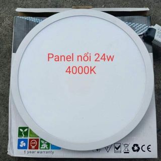 Đèn Led Panel Mâm ốp nổi 24w tròn 4000k