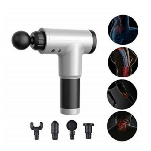 SÚNG MASSAGE 6 CHẾ ĐỘ + 4 ĐẦU MASSAGE, MÁY MASSAGE FASCIAL GUN-Giảm Mỡ, Giảm Nhức Mỏi, Căng Cơ