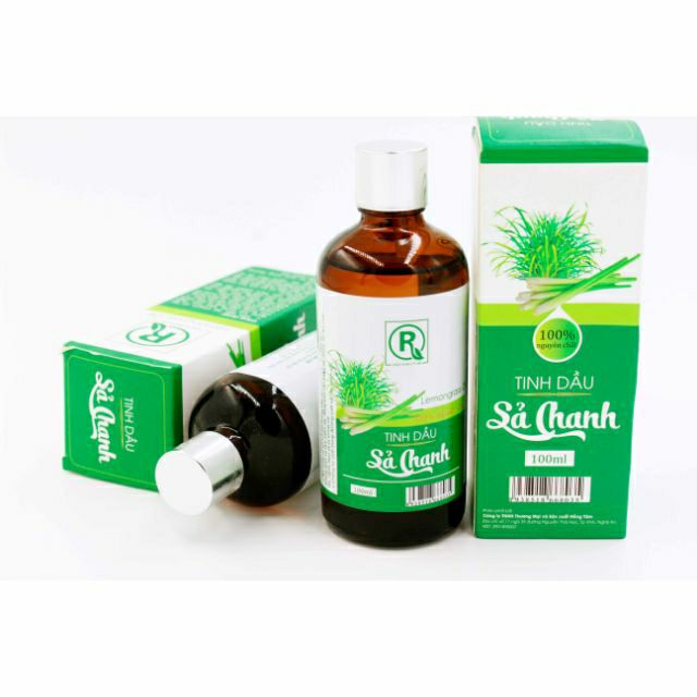 Tinh dầu xả chanh nguyên chất loại 1 I đuổi muỗi I xông phòng I khử mùi (100ml0