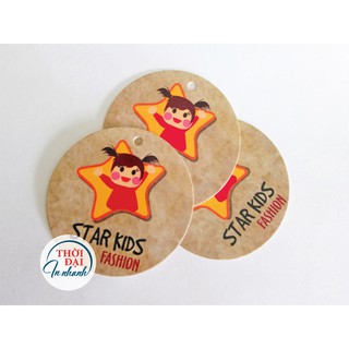 100c - Tag treo / Thẻ treo giấy / Nhãn mác thời trang trẻ em 5cm