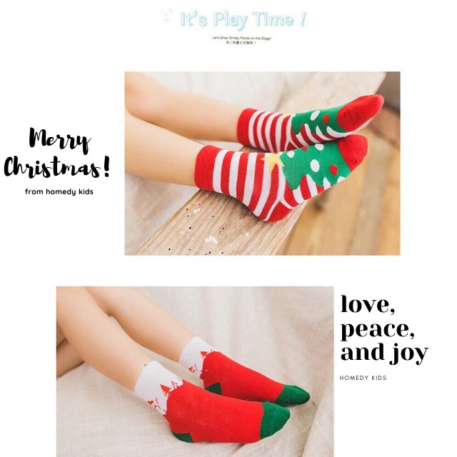 [MÓN QUÀ ẤM ÁP] Tất vớ noel ấm áp cho bé trai, bé gái, chất cotton len dày đẹp, 1-4, 4-8, 8-12 tuổi