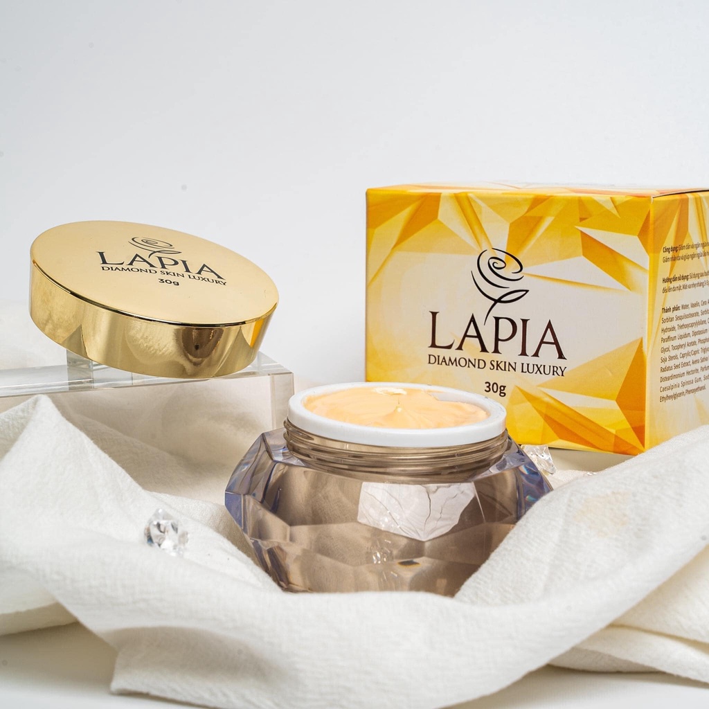Kem face kim cương Lapia dưỡng trắng ngừa nám ngừa lão hóa Lapia Diamond Skin Luxury 30g - Mỹ phẩm Thiên Nhiên Việt