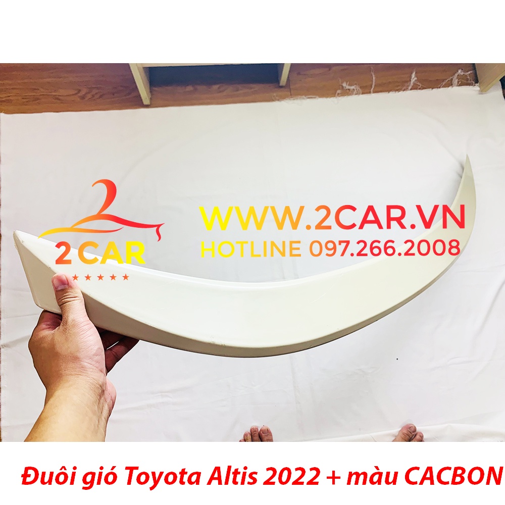 Đuôi gió liền cốp xe Toyota Altis 2022 2023 bản Mộc về tự sơn theo màu xe