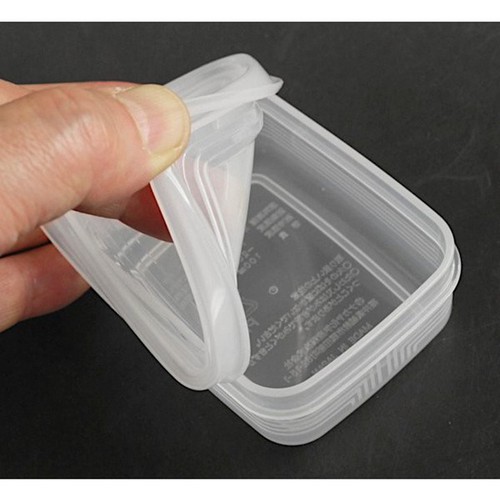 Set 4 hộp nhựa nhí 100ml vuông trữ thức ăn Nakaya cho bé nội địa Nhật Bản