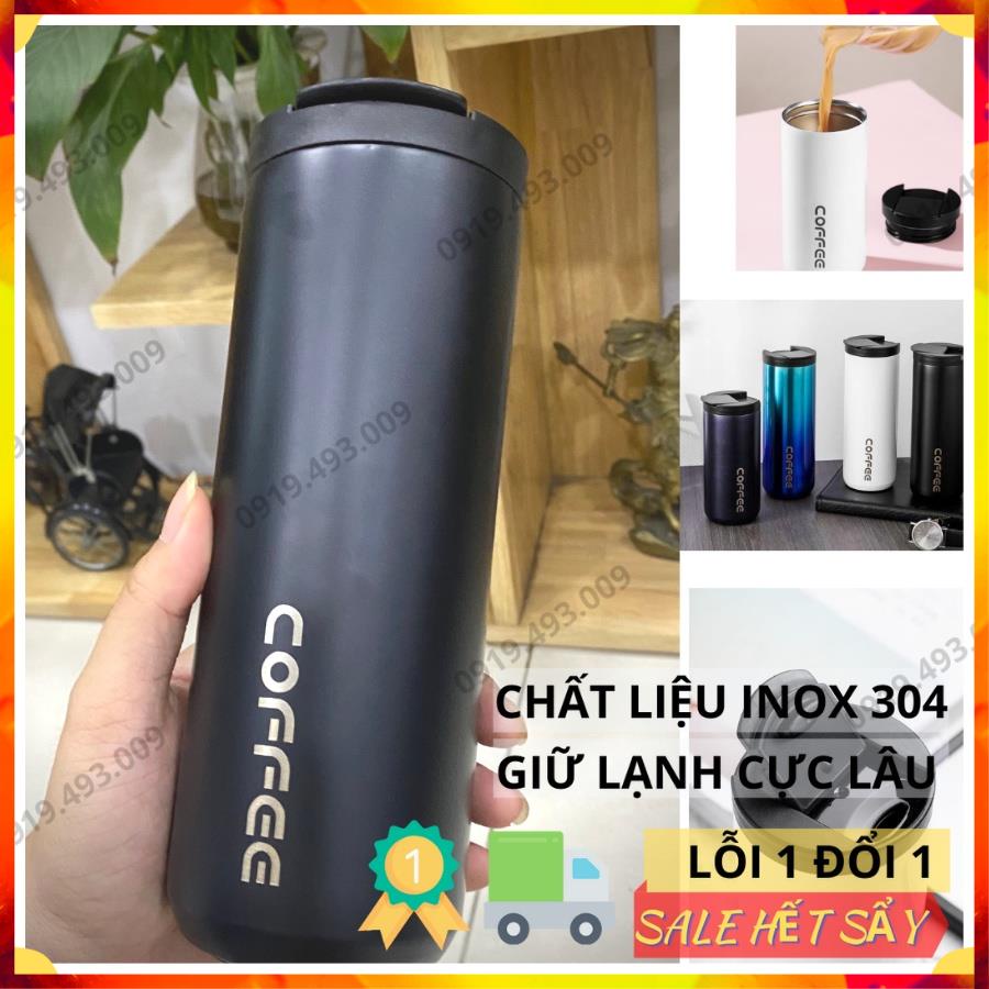 Bình giữ nhiệt, Ly giữ nhiệt Cao Cấp inox 304 Dung Tích 510ml