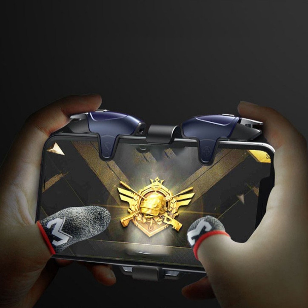 Bao tay chơi game ff Memo Shezi sợi bạc cao cấp 2 ngón chống mồ hôi tay tăng độ nhạy cảm ứng - MemoVN