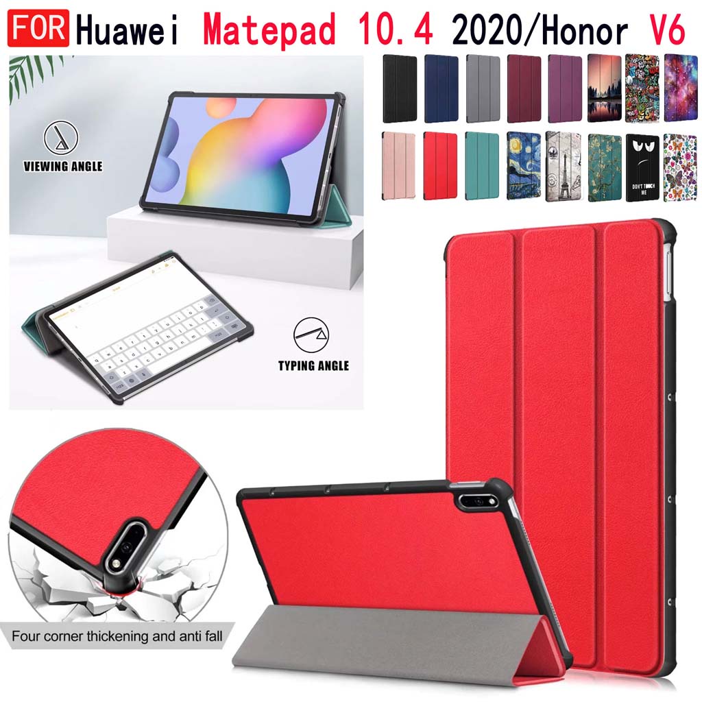 Ốp lưng chất liệu da PU cho Huawei Matepad 10.4 2020 Honor V6 10.4