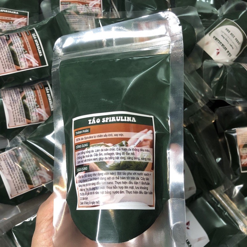 Tảo SPIRULINA ( tảo diệp lục ) đẹp da, giảm khô hạn cho phụ nữ