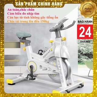 Máy tập Gym,xe đạp thể dục tại nhà có đồng hồ đo nhịp tim,quãng đường tốc độ chạy giảm mỡ bụng và tác động toàn thân