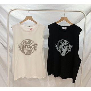 🌈Áo tanktop Vintage  (Có sẵn/ảnh thật)
