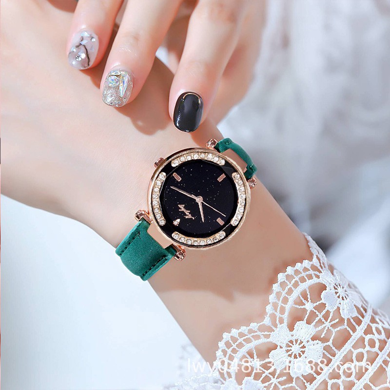 ĐỒNG HỒ NỮ DÂY DA MICKEY MẶT 3D ĐÁ XOAY SIÊU HOT | BigBuy360 - bigbuy360.vn