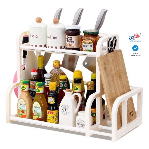 Kệ đựng gia vị nhà bếp chữ B, kệ đựng đồ nhà bếp - Hàng Việt Nam