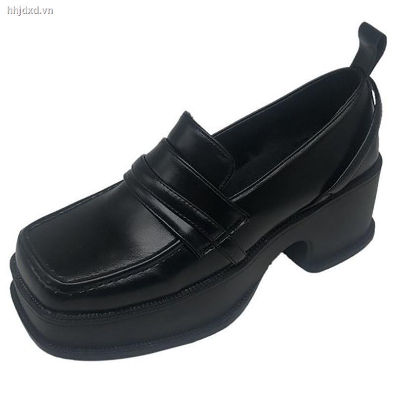 [ORDER 7-15ngày] Giày orfoxd lolita giày da đế dày MŨI VUÔNG phong cách Anh Quốc sang chảnh