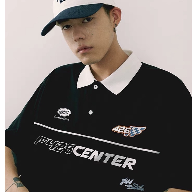 Áo thun polo F426 center áo thun cổ trụ ngắn tay chất cotton cao cấp