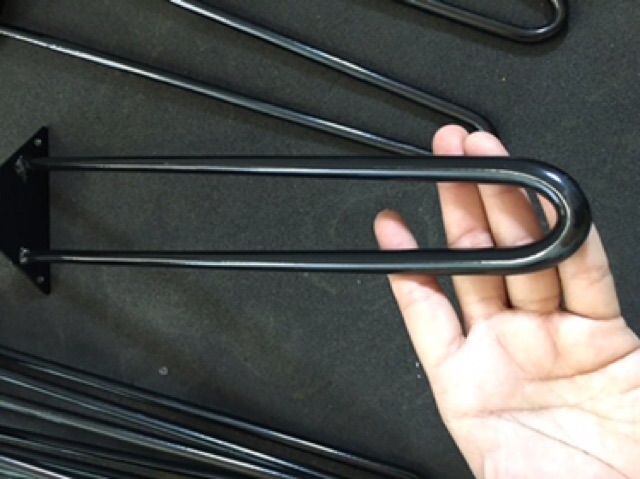 Chân sắt Hairpin Sơn tĩnh điện có tặng kèm ốc vít, chân bàn sắt | BigBuy360 - bigbuy360.vn