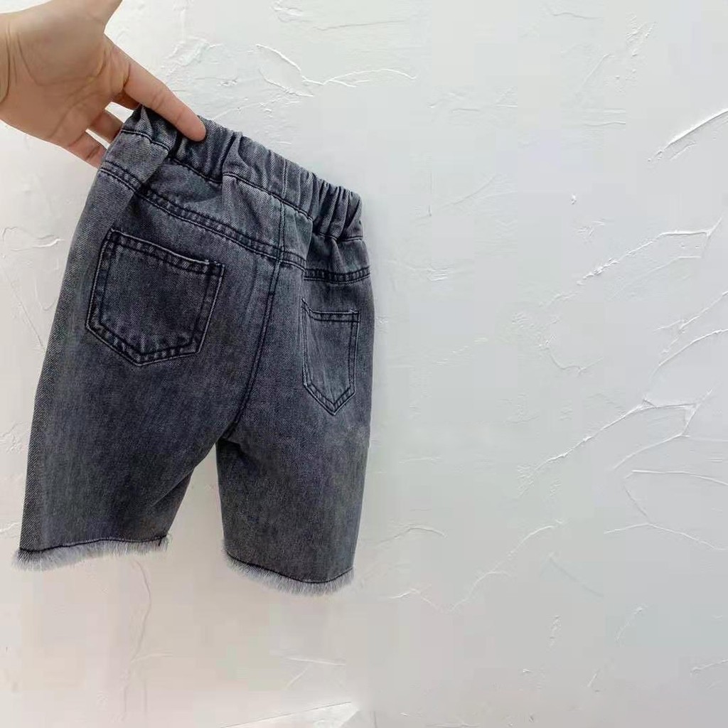 [Q128] Quần short jean rách ống sz 80-120